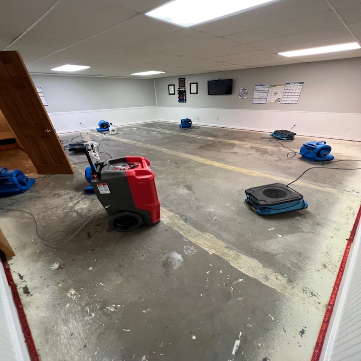 Photo of the water damage restoration process in Reno, NV